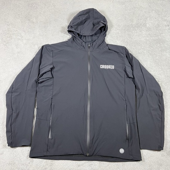 Outerknown Other - Outerknown Windbreaker Jacket Mens Large Black Active Warm-Up Hooded Full Zip